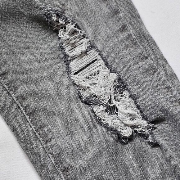 Old Navy Gray straight leg rock star jeans Size 2R - Picture 4 of 5